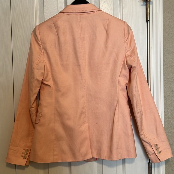 Banana Republic Light Pink Cotton and Linen Blazer - Picture 5 of 9